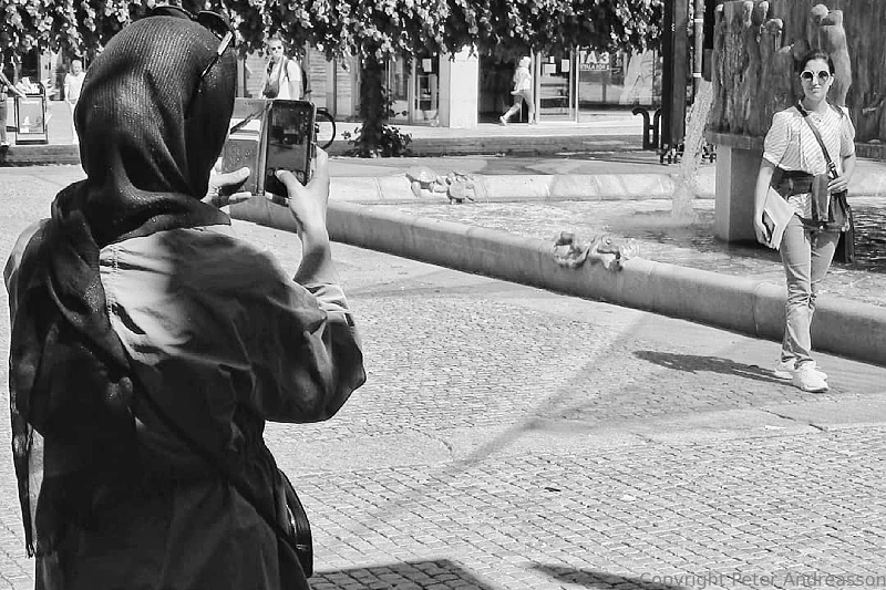 Street photography in Bor&aring;s, Sweden.
